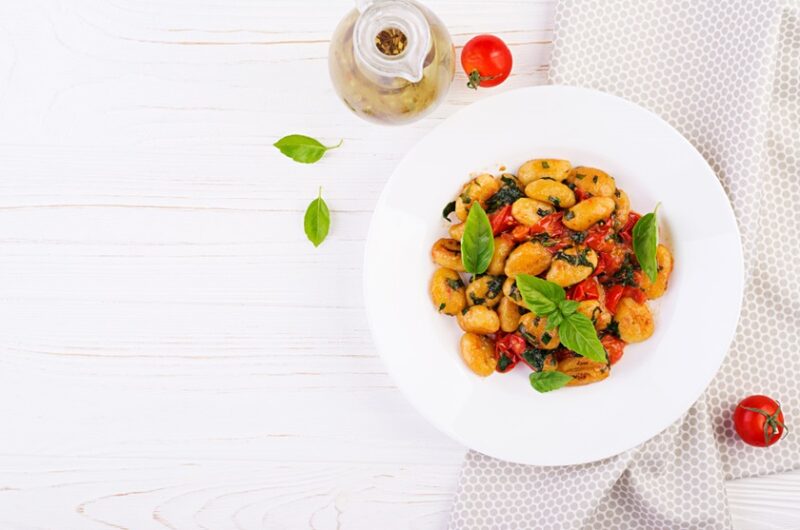Gnocchi Cherry Tomatoes Pancetta Sneaky Mommies