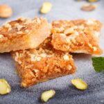 Cinnamon Peach Shortbread Squares