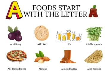 Example of foods that start with the letter A