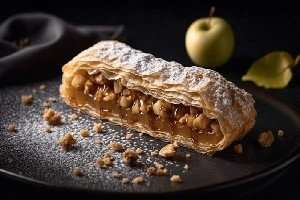 Apfelstrudel (German apple strudel)