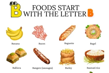 Example of foods that start with the letter B