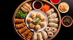 Dim sum platter