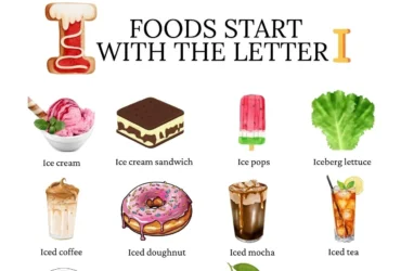 Example of foods that start with the letter I
