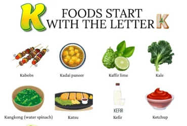 List of foods that start with the letter K