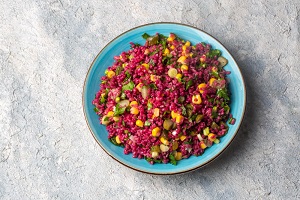 Quinoa and beet salad