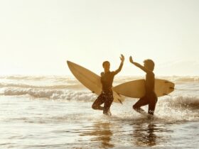Surfing in Kauai