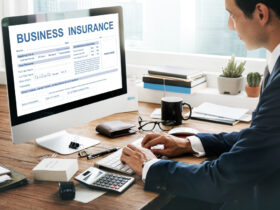 Business insurance management concept