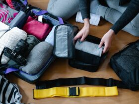 Person Packing Clothes