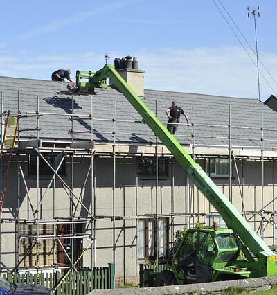 scaffold roof tiles repair